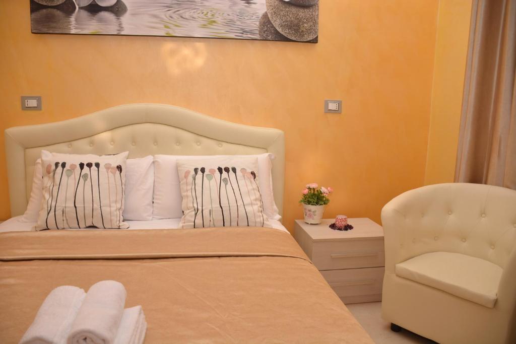 Postel nebo postele na pokoji v ubytování Rome Innitaly Affittacamere o GuestHouse