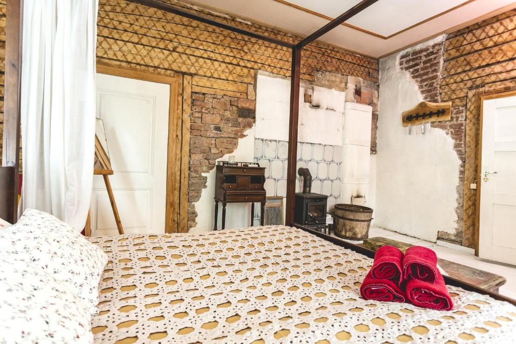 Voodi või voodid majutusasutuse Guesthouse Kadrina Mõis toas