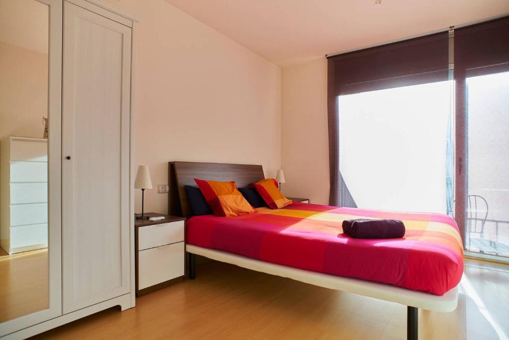 Кровать или кровати в номере Apartamento Barcelona C