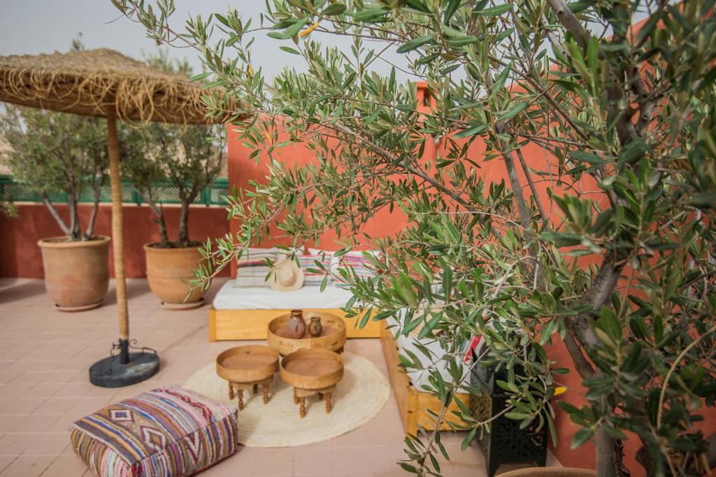 Uma varanda ou terraço em Riad Alia
