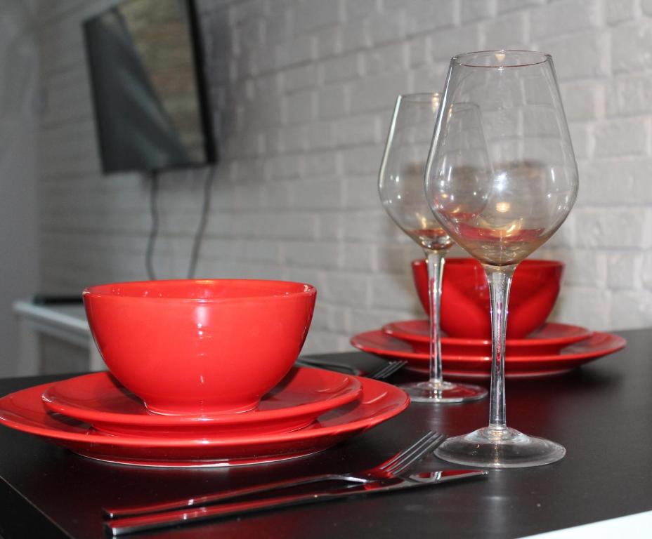 Nápoje v ubytovaní Apartamenty przy Starym Rynku