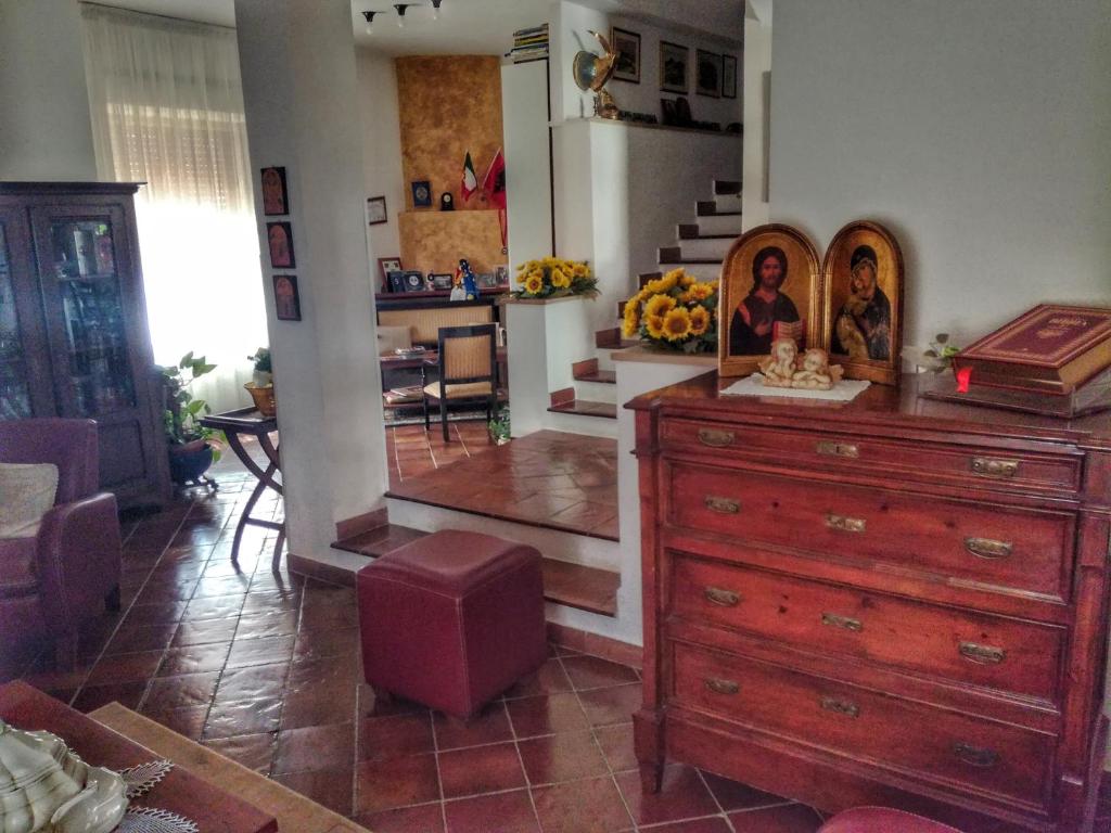 A seating area at Bed and Breakfast Pieffe