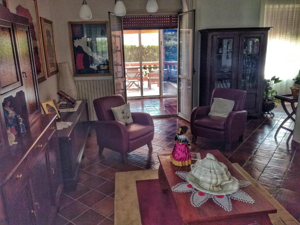 A seating area at Bed and Breakfast Pieffe