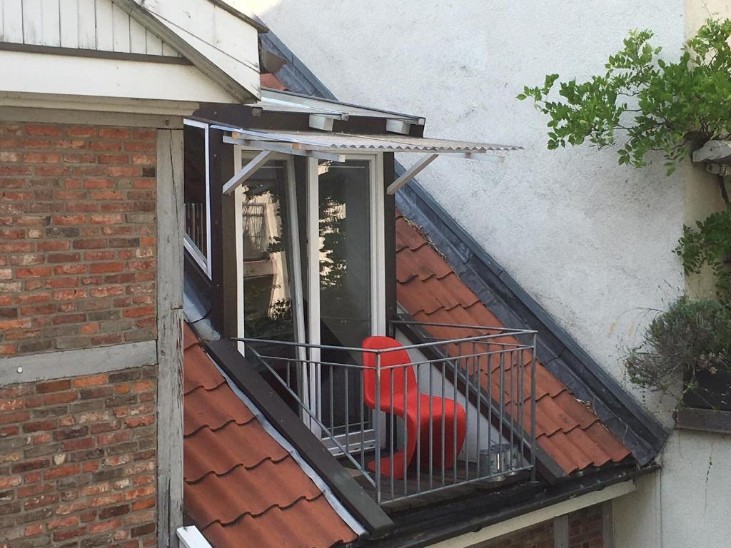 Balkón nebo terasa v ubytování Central Hotel bel étage