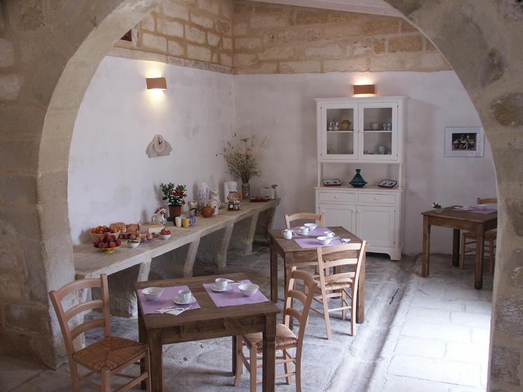 Restaurace v ubytování B&B Masseria Dei 12 Granai