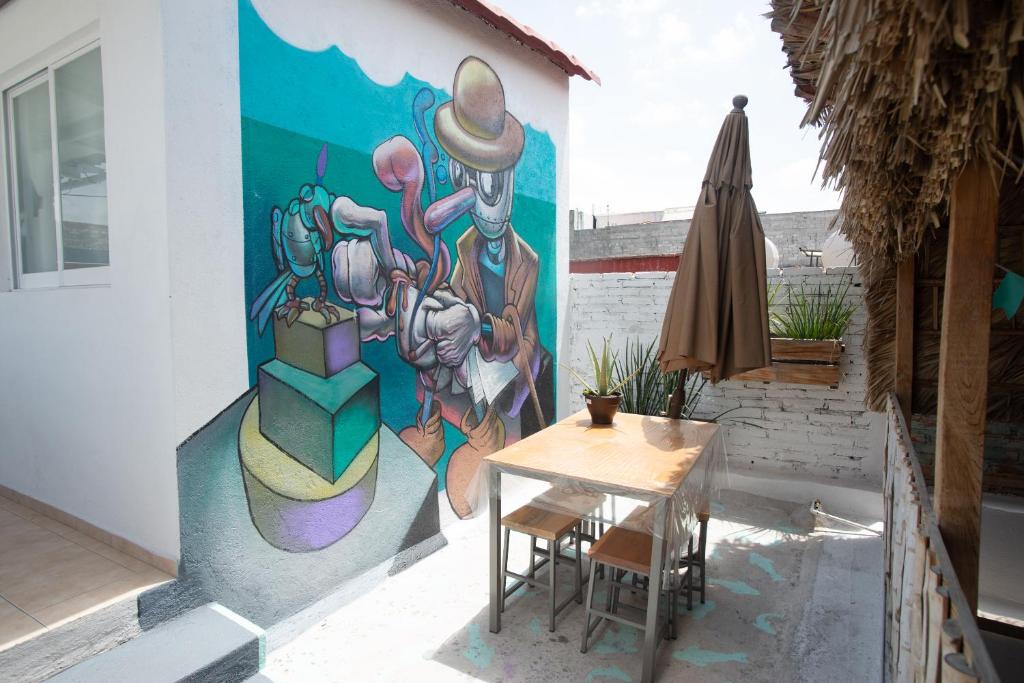 Patio nebo venkovní prostory v ubytování El Petate Hostel
