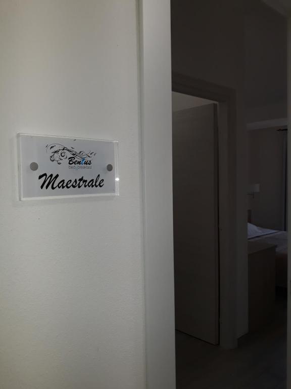 Certifikát, hodnocení, plakát nebo jiný dokument vystavený v ubytování Bentus B&B