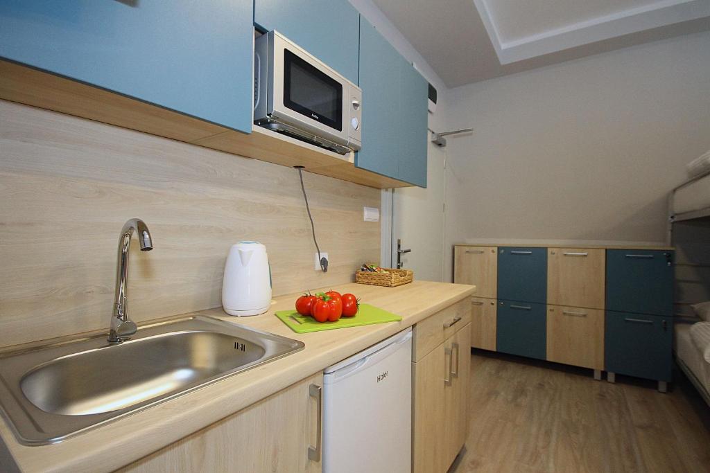 Kuchyň nebo kuchyňský kout v ubytování Willa Park Apartamenty