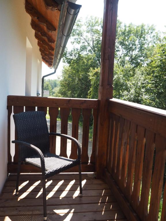 Balkón nebo terasa v ubytování Penzion Šléglov