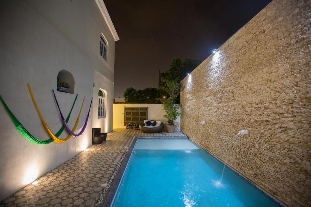 Bazén v ubytování Delfina Boutique Hotel nebo v jeho okolí