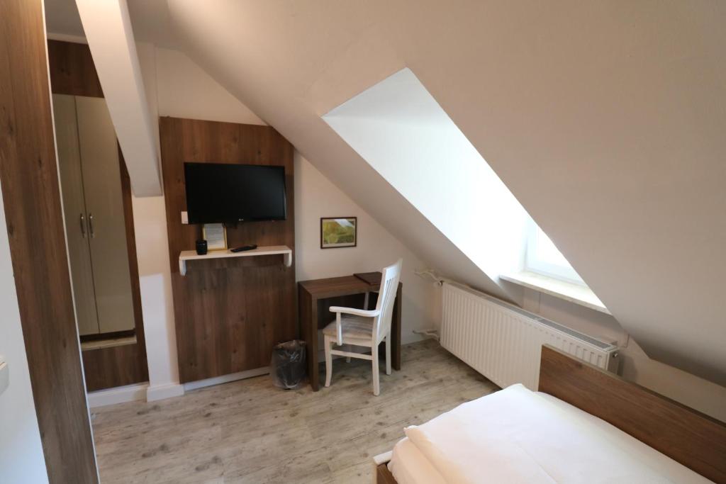 TV a/nebo společenská místnost v ubytování Hotel Boritzka