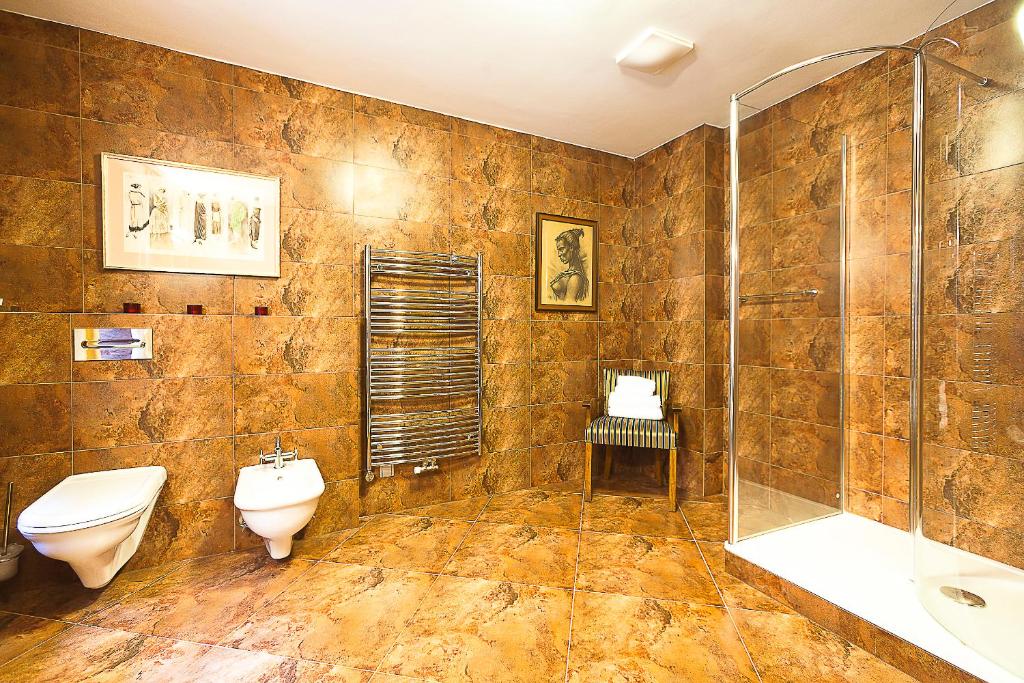 Koupelna v ubytování Hotel Krčínův Dům