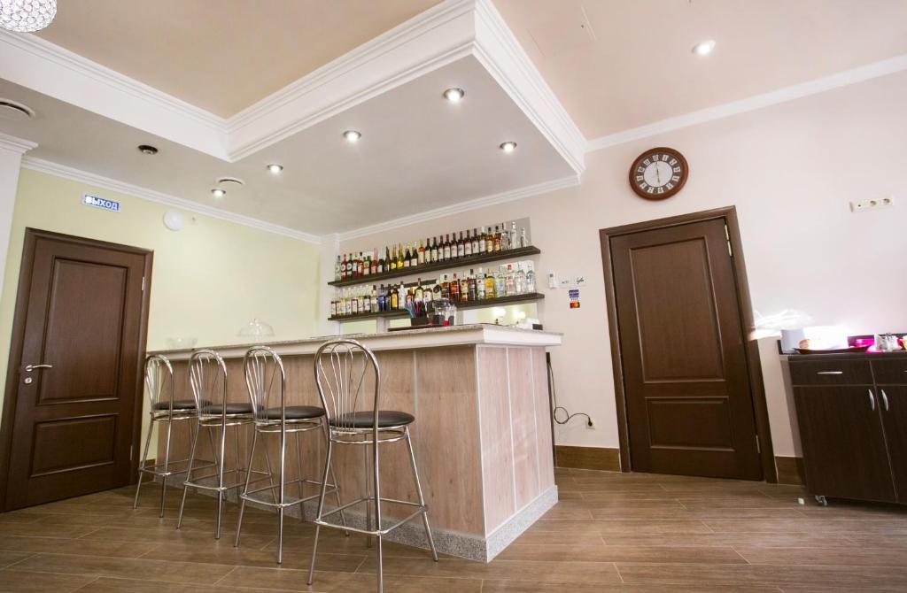 Kuchyň nebo kuchyňský kout v ubytování Hotel ACRA