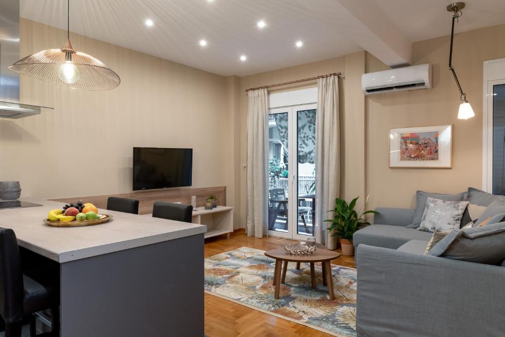 A television and/or entertainment centre at Absolute Athens Apartments