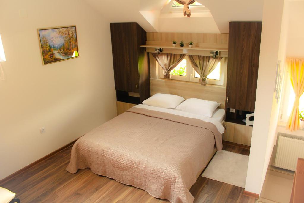Posteľ alebo postele v izbe v ubytovaní Studio apartman Lakasa