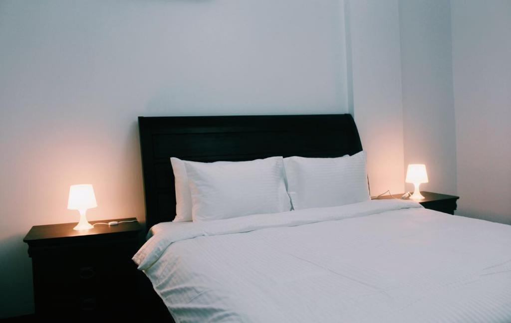 Postel nebo postele na pokoji v ubytování Alhama Hotel Appartment