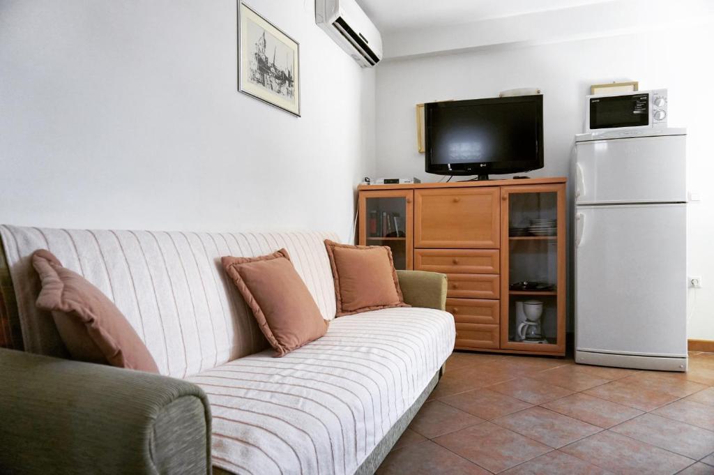 Televízia a/alebo spoločenská miestnosť v ubytovaní P&D Apartments