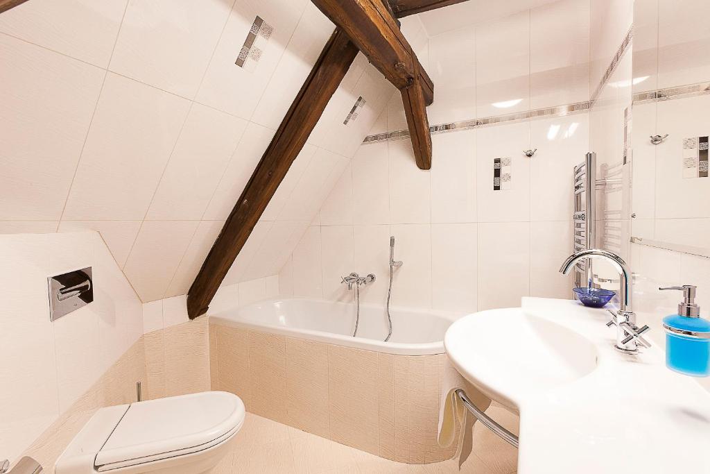 Koupelna v ubytování Hotel Krčínův Dům