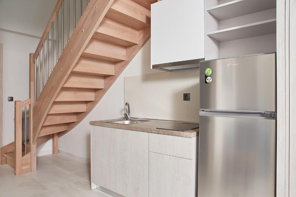 Kuchyň nebo kuchyňský kout v ubytování Albatros Suites