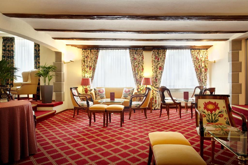 Posezení v ubytování Romantik Hotel Wilden Mann Luzern