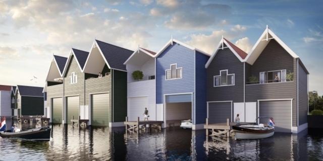 Výhled na řeku, která protéká v blízkosti apartmánu