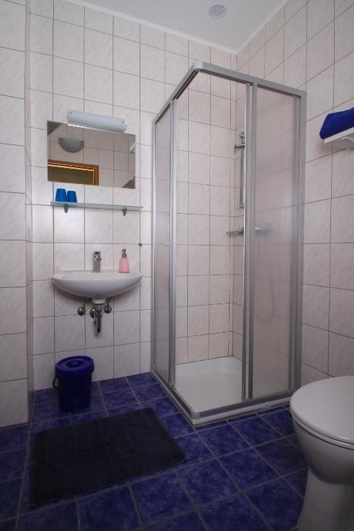 Koupelna v ubytování Gästehaus Elfriede
