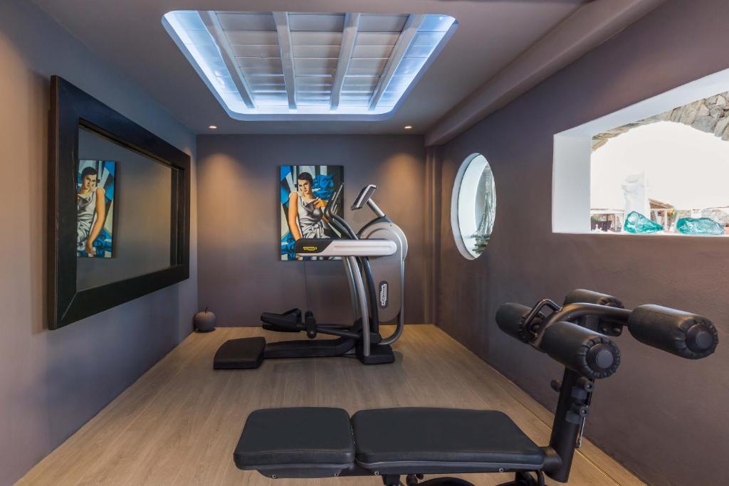 Fitness centrum a/nebo fitness zařízení v ubytování Kivotos Mykonos - Preferred Hotels & Resorts