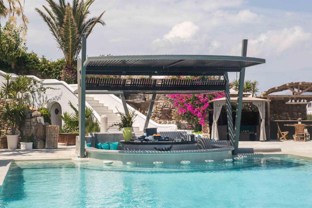 Bazén v ubytování Kivotos Mykonos - Preferred Hotels & Resorts nebo v jeho okolí