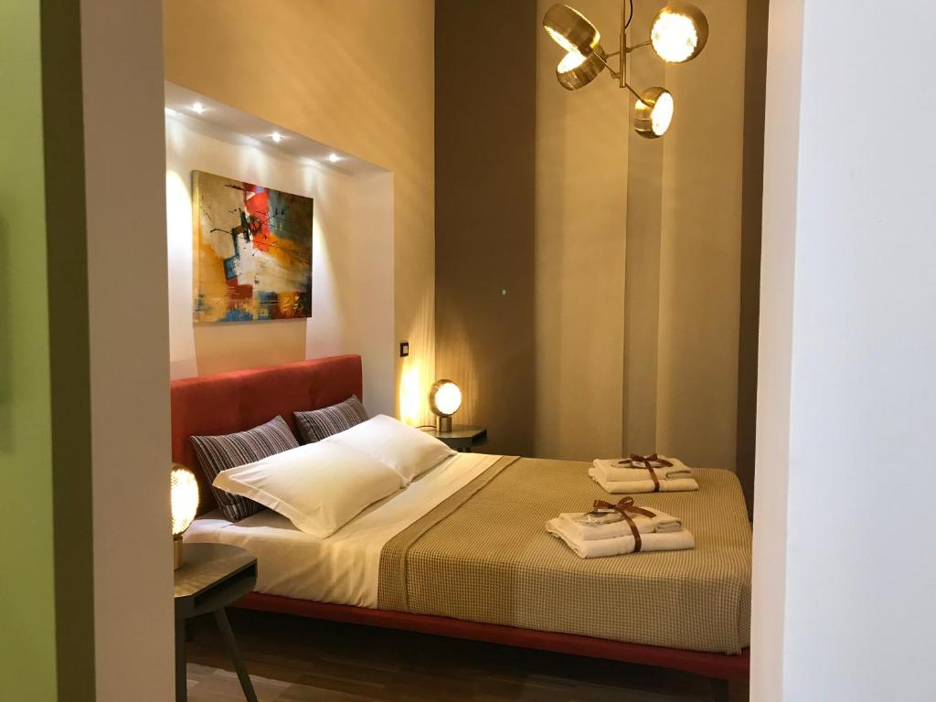 Letto o letti in una camera di Casa Tita