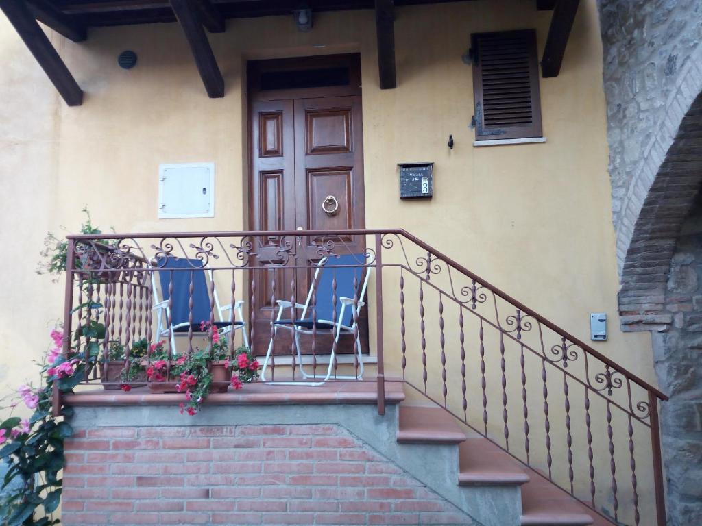 Balkón alebo terasa v ubytovaní La casina nel Borgo