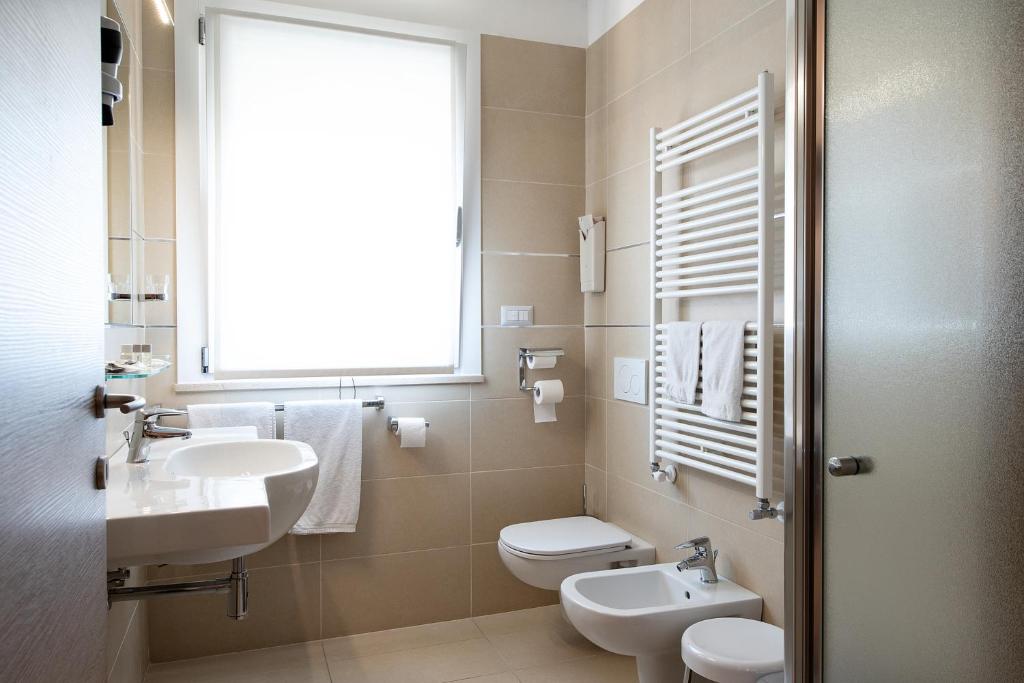Koupelna v ubytování Hotel Montereale