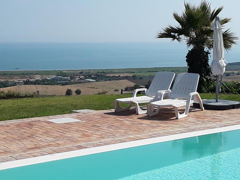 Bazén v ubytovaní In collina sul mare... alebo v jeho blízkosti