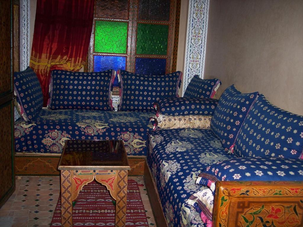 Zona d'estar a Riad Benchekroun