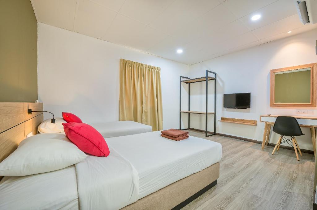 Northern Lodge Hotelにあるベッド