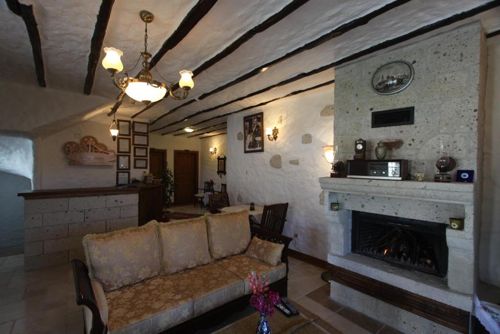 Posezení v ubytování Alacati Koclu Konagi Hotel