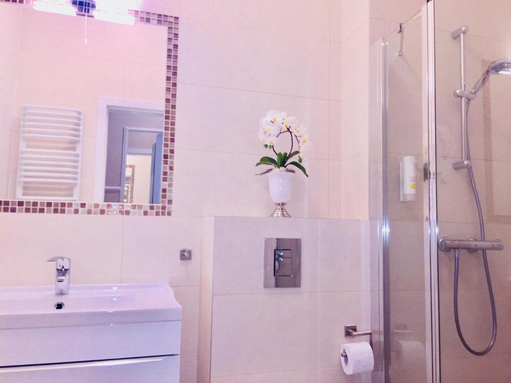 Kúpeľňa v ubytovaní Apartamenty Międzyzdroje