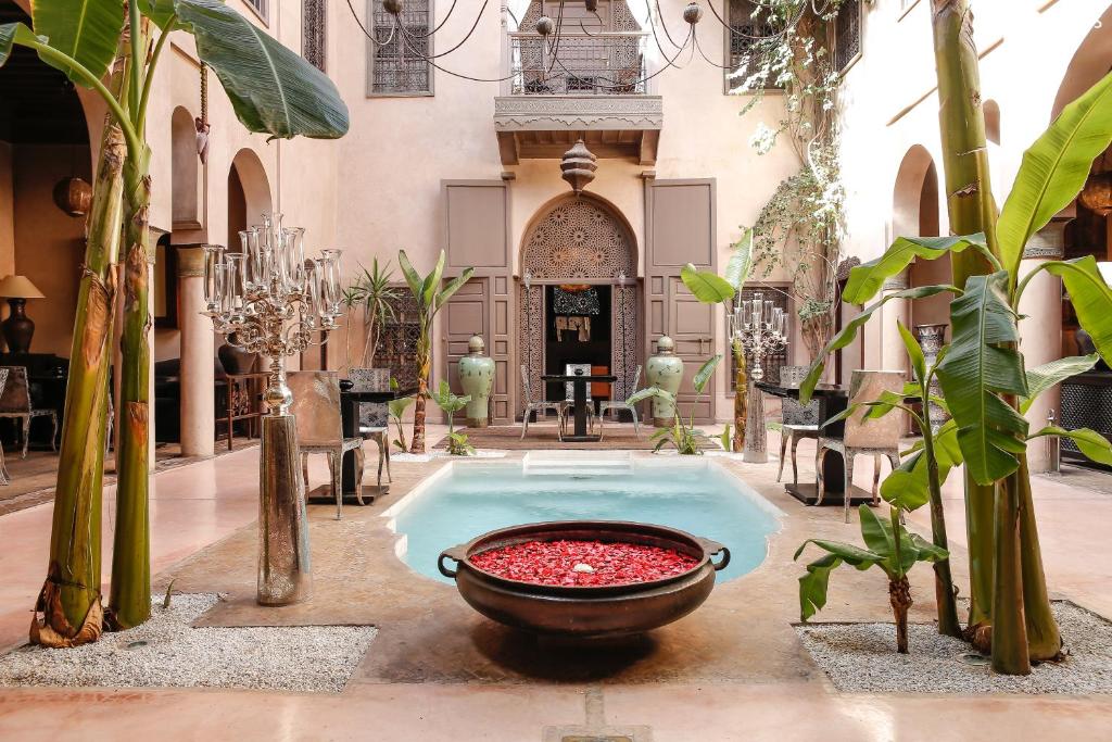 Patio nebo venkovní prostory v ubytování Riad Noir d'Ivoire