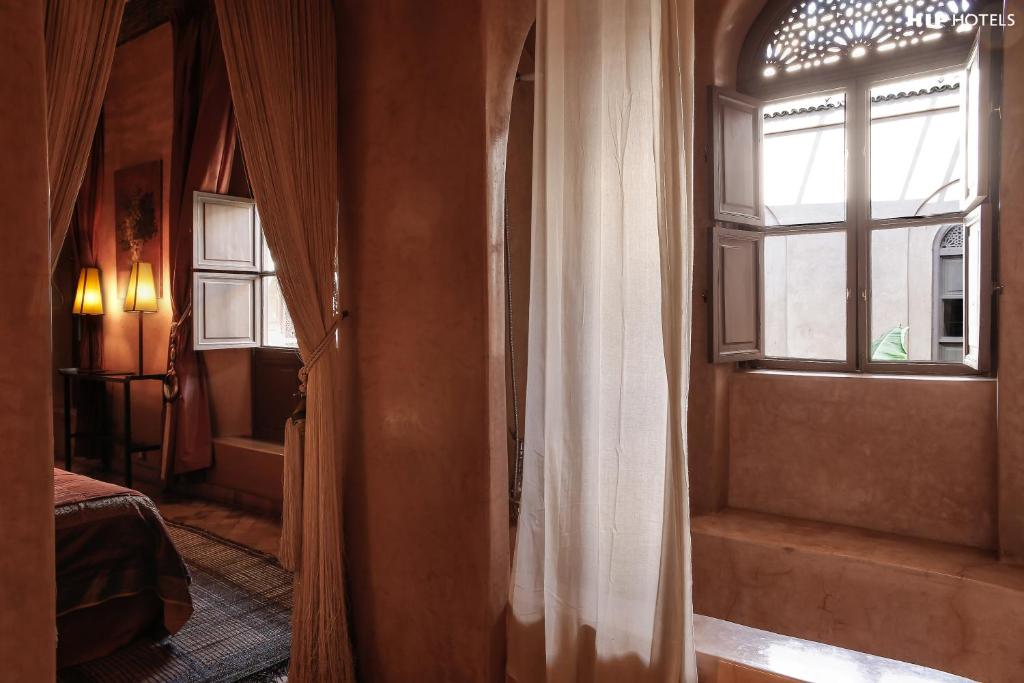 Posezení v ubytování Riad Noir d'Ivoire
