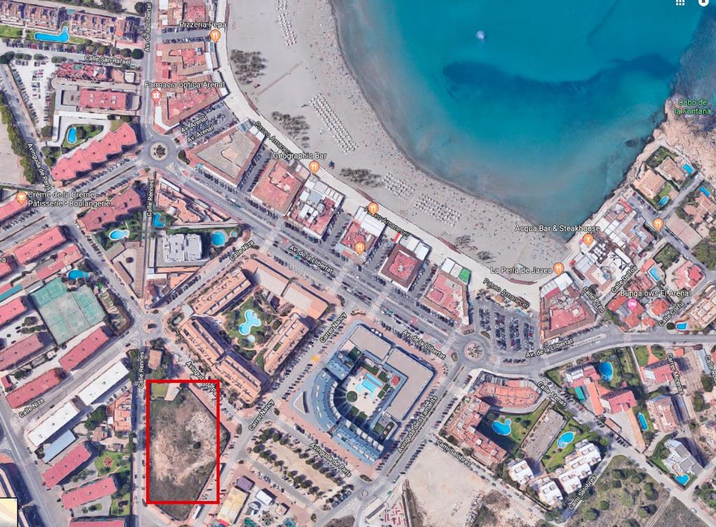 ハベアにあるBrisas del Arenalの浜辺の都市地図