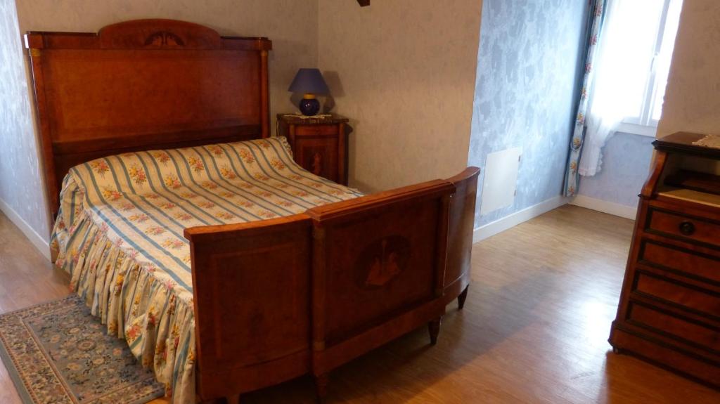 Postel nebo postele na pokoji v ubytování Chambres d'Hôtes La Plantade