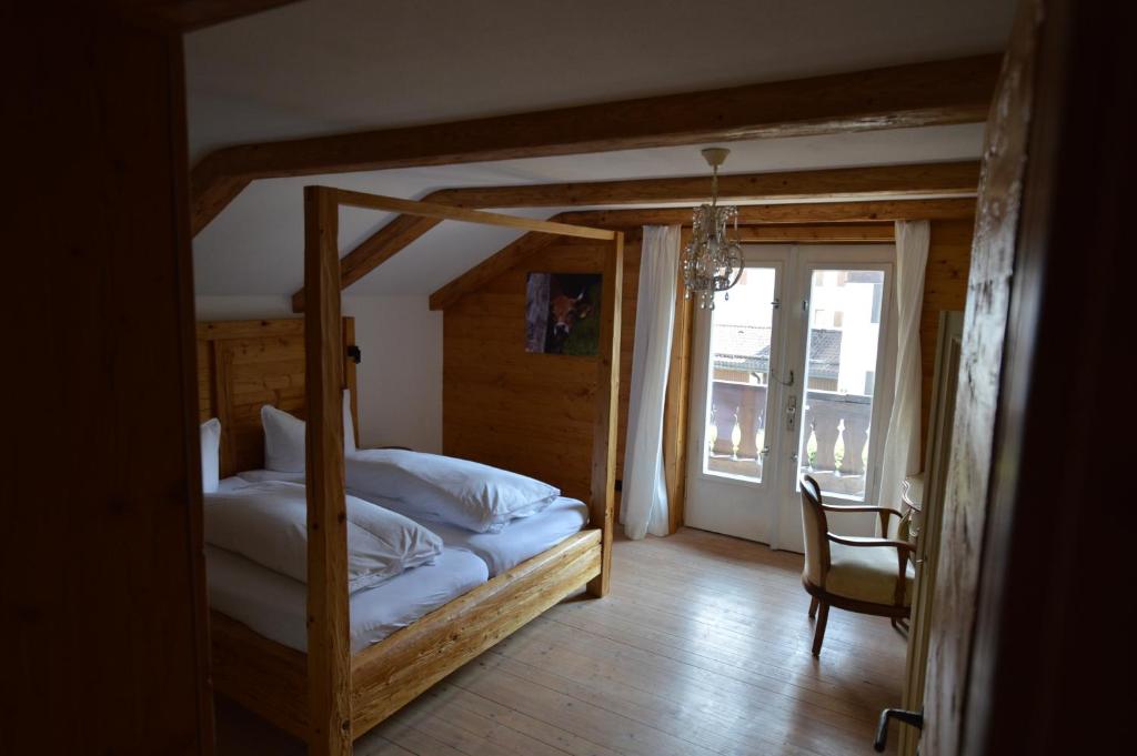 Postel nebo postele na pokoji v ubytování Haus Iris