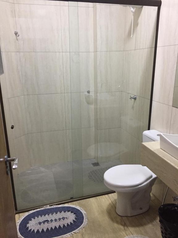 Koupelna v ubytování Hotel Paradizzo