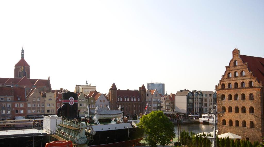 Výhľad na mesto Gdansk alebo výhľad na mesto priamo z apartmánu
