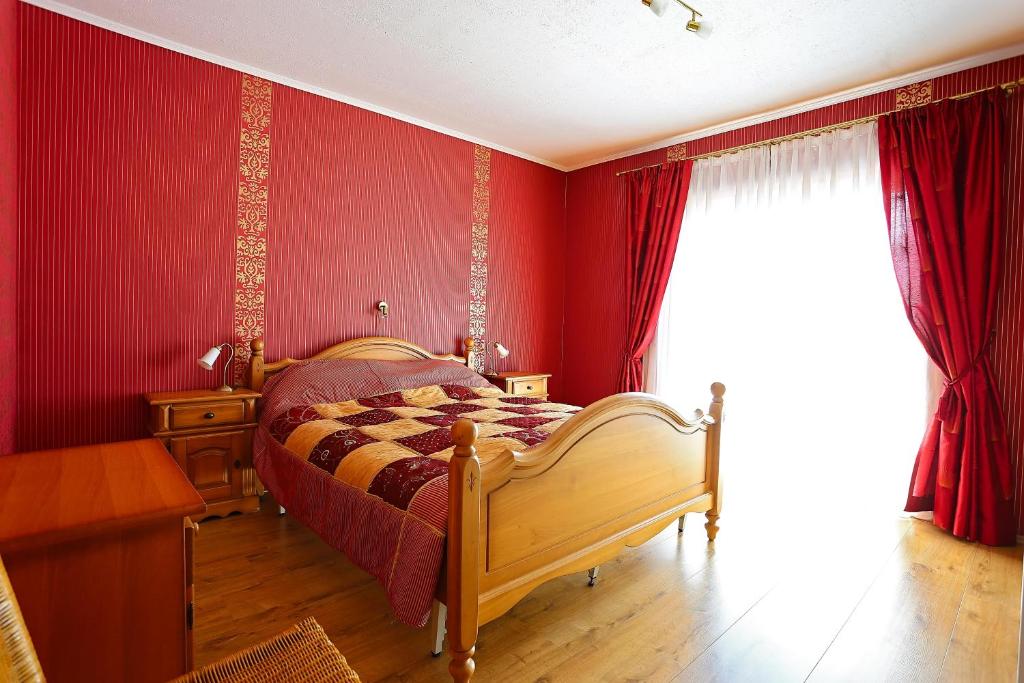 Postel nebo postele na pokoji v ubytování Landhaus Danita