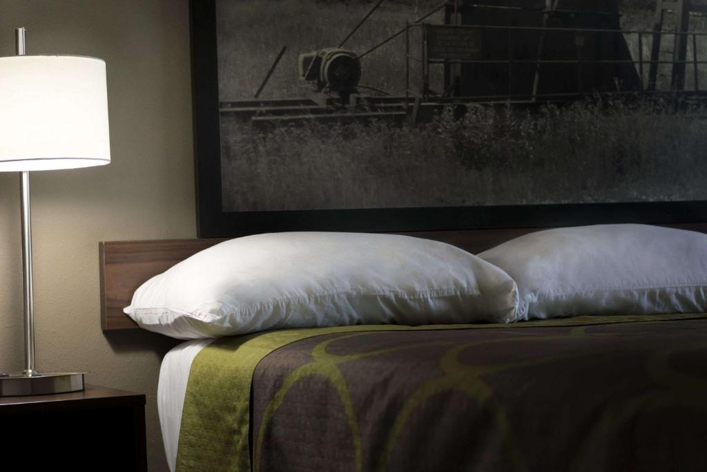 Postel nebo postele na pokoji v ubytování Super 8 by Wyndham Ardmore