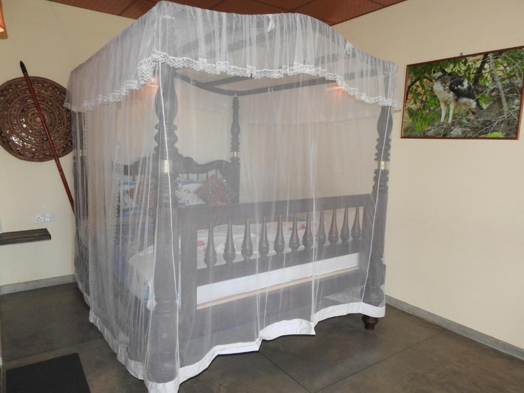 Postel nebo postele na pokoji v ubytování Eagles Nest Cabanas