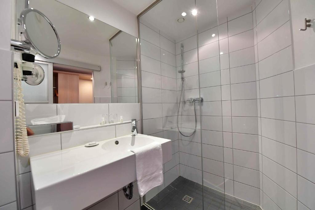 Koupelna v ubytování Hotel Aspethera