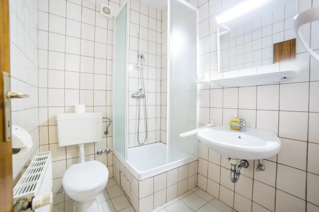 Koupelna v ubytování Villa Gomila