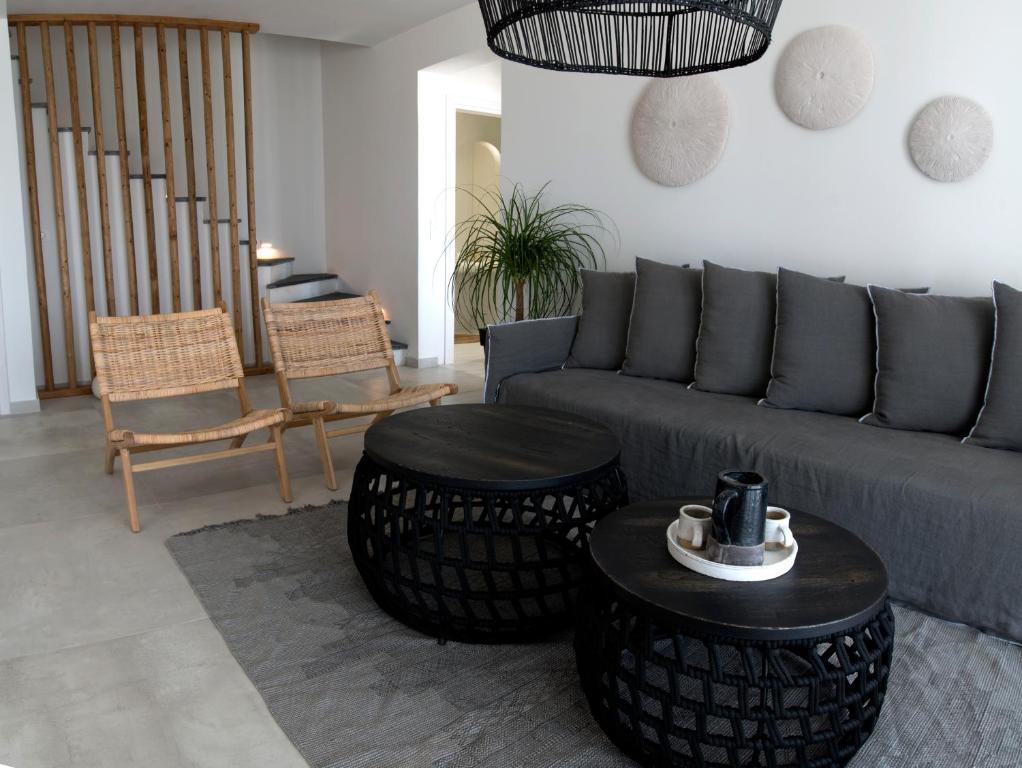 Posezení v ubytování Elements Villas