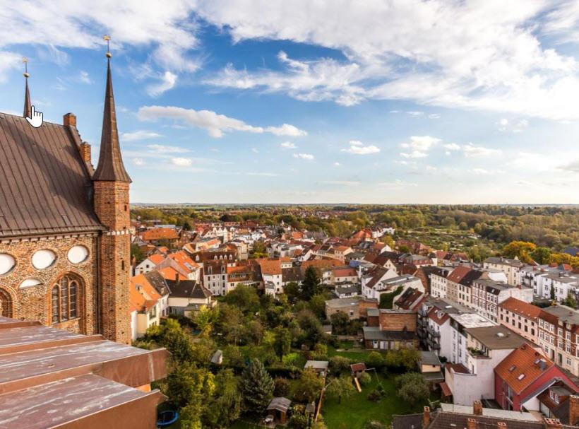 Appartment im Ohlerich Speicher in Wismar mit Stadt -und Meerblick